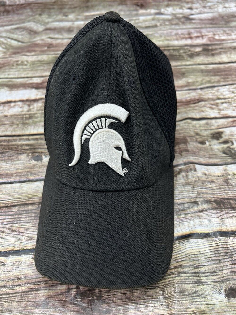 Michigan State Spartans Men’s New Era Fitted Cap Hat Black 39Thirty Large/XL